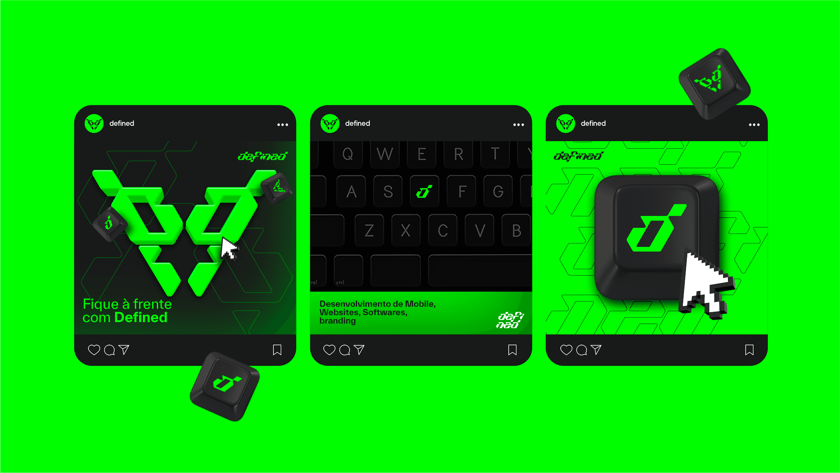 Defined social media creative